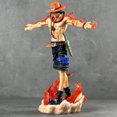 11″ One Piece Portgas D Ace Handmade PVC Cartoon Anime Action Figure Statue New