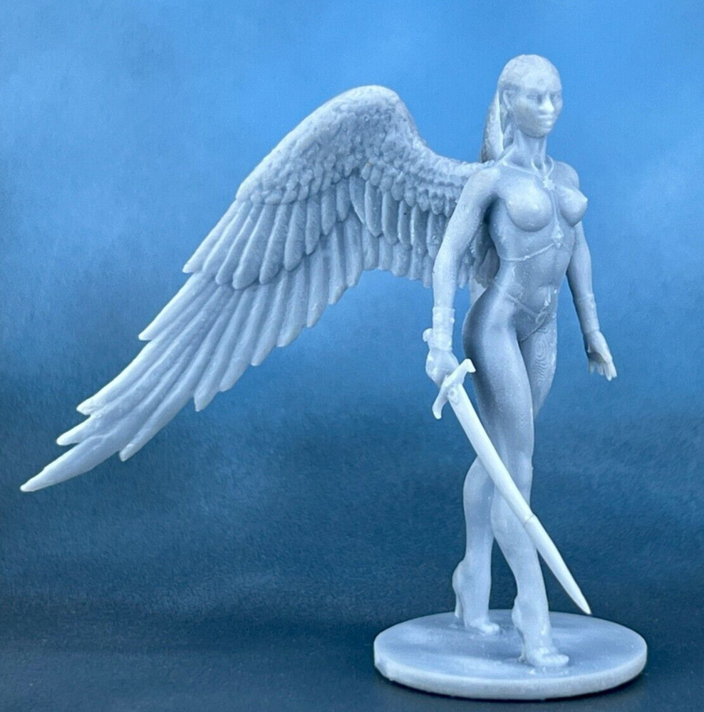 Action Figure black angel 60mm Resin Figure. Tabletop Miniature