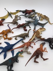 Jurassic World DNA Scan Code Figures Lot Of 17 Strike Attack Small Dinosaurs