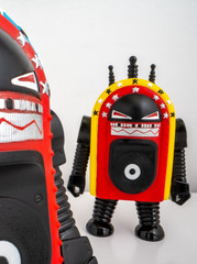 DJ Shadow & Cut Chemist’s Juke-Bot Vinyl Art Toy Lot of 2 2008 Bigshot Toyworks