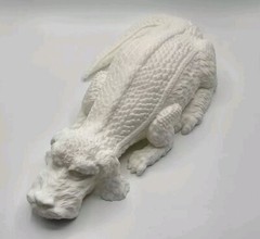 3D Printed Resin Model of Falkor by Hex3d