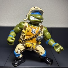 1991 Vintage TMNT Lieutenant Leonardo Figure Teenage Mutant Ninja Turtles