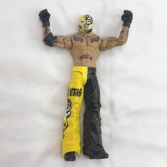 2010 WWE Rey Mysterio Mattel 6″ Wrestling Action Figure Yellow / Black Loose
