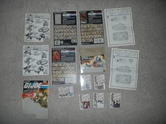 1980s Aviva Battle Gear Card Back Blueprints Vintage G.I. GI Joe 3.75 ARAH Lot