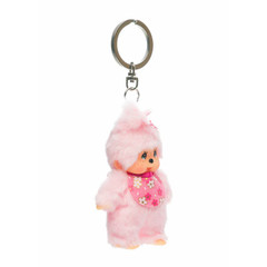 4″ Monchhichi Keychain – Bebichhichi Cherry Blossom Mascot – Authentic Plush