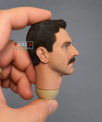 1/6 Male Head Sculpt w/ Mustache For 12″ Hot Toys Worldbox JX ZY Toys Figure USA