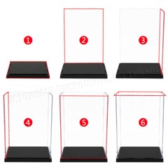 Acrylic Display Case Dustproof Box 1/6 Action Figures Large Collectibles US 16”