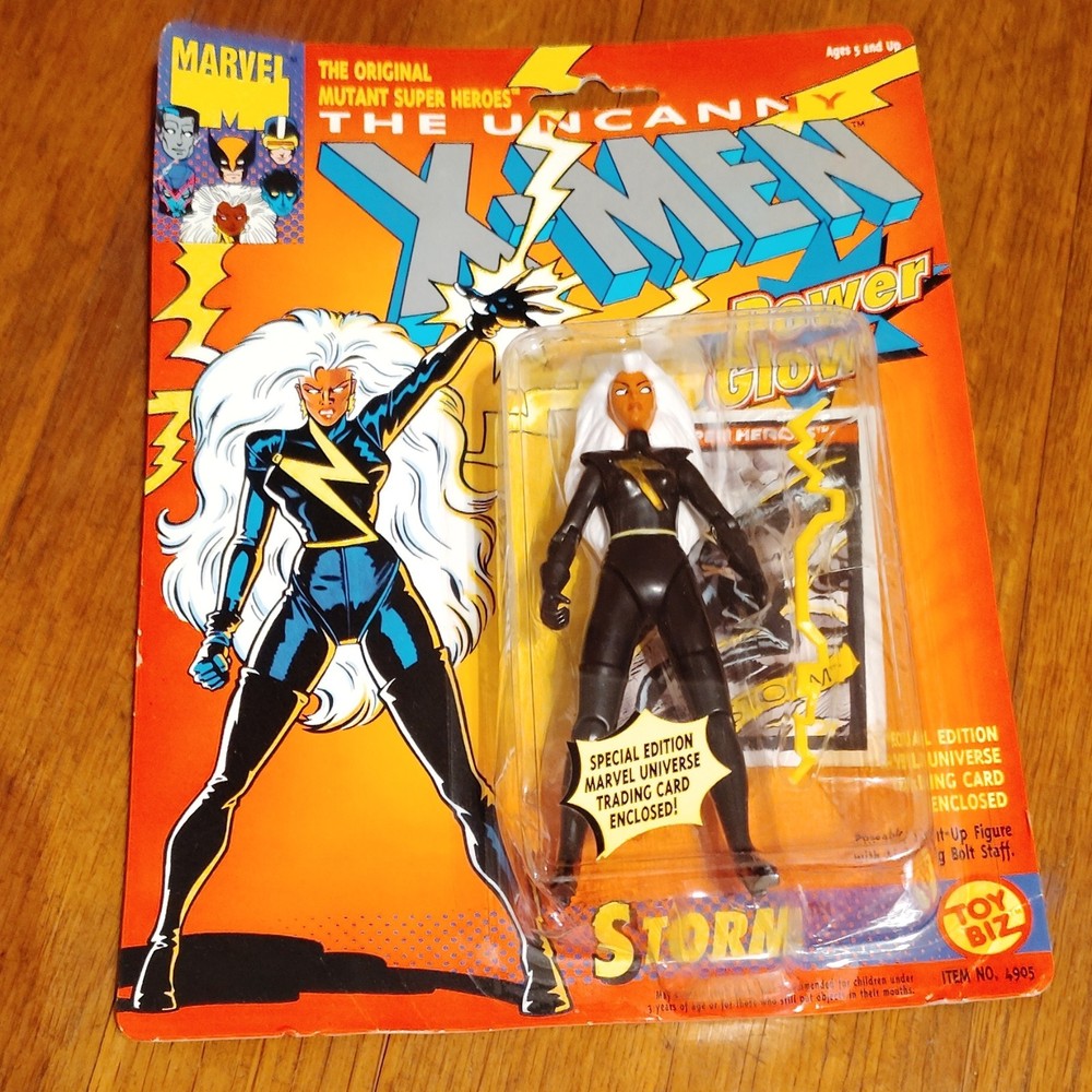 Toy Biz X-Men Storm Power Glow Action Figure 1991 Light Up Special Edition