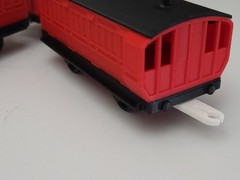 Custom LB&SCR Red Stroudley Coach Set (3) Spoke Wheels Printed for Trackmaster