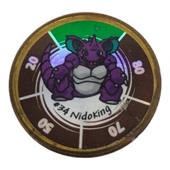 Pokemon 1999 Battling Coin Game Nintendo Hasbro Nidoking #34