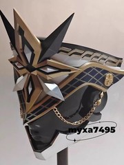 II Capitano Prop Full Face Mask Thrain The Captain Genshin Impact Cosplay Helmet