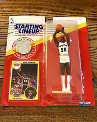 1991 Kenner Starting Lineup DAVID ROBINSON Special Edition Figure w/ Card & Coin