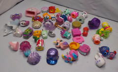 Huge Lot 46 Hatchimals, shopkins and others mix , shopkins have been painted