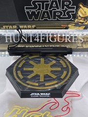 Hot Toys MMS735 STAR WARS Clone Trooper Gold Chrome 1/6 Figure’s Base Stand Only