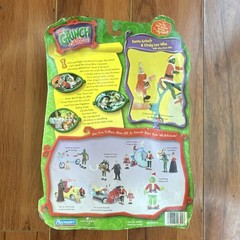 Playmates Grinch & Cindy Lou Who Figure Set w/ Who Drum Bike Bicycle Present