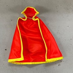 SU-C-GLD: 1/12 Wired Red Cape with Gold Chain for Marvel Legends Gladiator