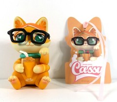 Moetch Cassy Cat Drink Series Mini Figure Orange Juice NEW