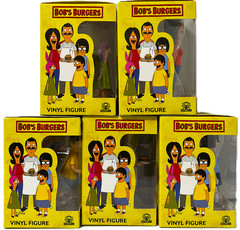 Bob’s Burgers Set Of 5 Tina Louise Gene Linda Bob 4″ Figures Culturefly NEW NIB