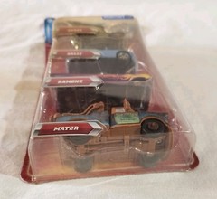 Disney Pixar Diecast Cars Pack Of 4 Brand New Cars & 2 Loose Used Cars. Lot Of 6