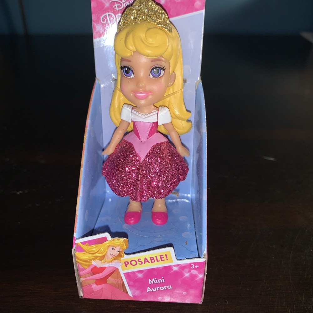 Disney Princess Aurora Mini Toddler Doll 3″ Sleeping Beauty NEW