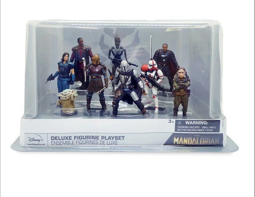 Disney Star Wars The Mandalorian 9-Piece Deluxe PVC Figure Play Set