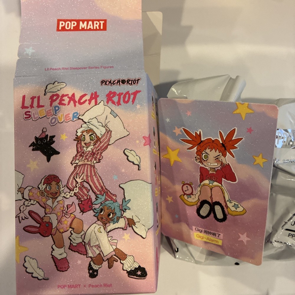 POP MART x Lil Peach Riot Sleepover Series Gigi-Alarm Confirmed Figure NOOP