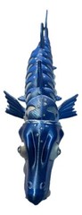 Glacierfang Articulated Barracuda Flexi Fish Toy Blue Silver Ocean Sea Monster