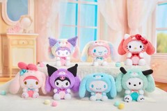 LDCX Lab Sanrio Characters Rabbit Ears Fly Up Series Plush Blind Box Hello Kitty