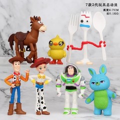 7Pcs Toy Story 4 Action Figures Set Woody Buzz Jessie Forky Model Doll – no box