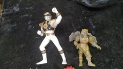 5 Vintage 1994 95 Mighty Morphin Power Rangers Figures White Evil Aliens Goldar