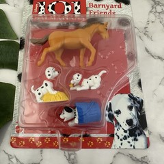 Disney Vintage 90s 101 Dalmatians Barnyard Friends Playset New Sealed Horse Dogs