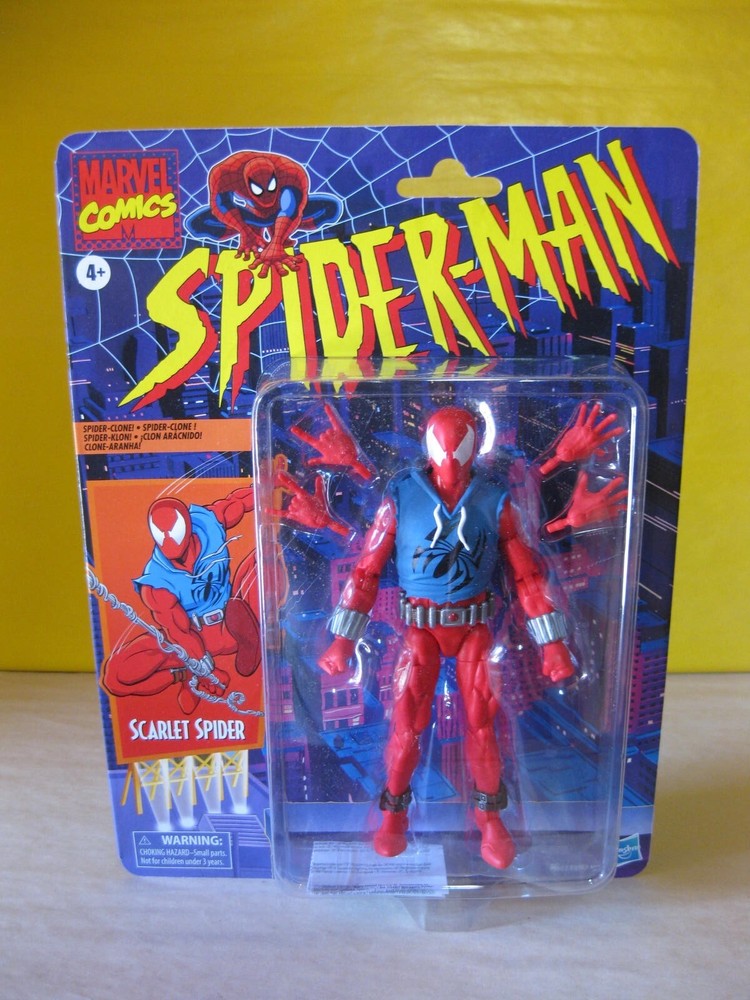 2024 Hasbro Marvel Legends 6″ Spider Man Retro Scarlet Spider New MIP Ben Reilly