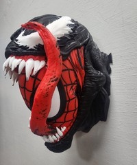 Venomized Spider-Man 3D Printed Wall Bust Venom Symbiote Marvel Display Figure