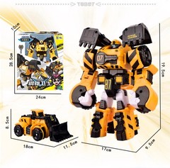 Tobot V Galaxy Detective Car Transform Robot Dozer Golden Edition No Box