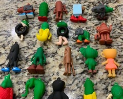 24pcs Italian Brainrot Tung Sahur Cappuccino Tralalero PVC Mini Figures Set Toys