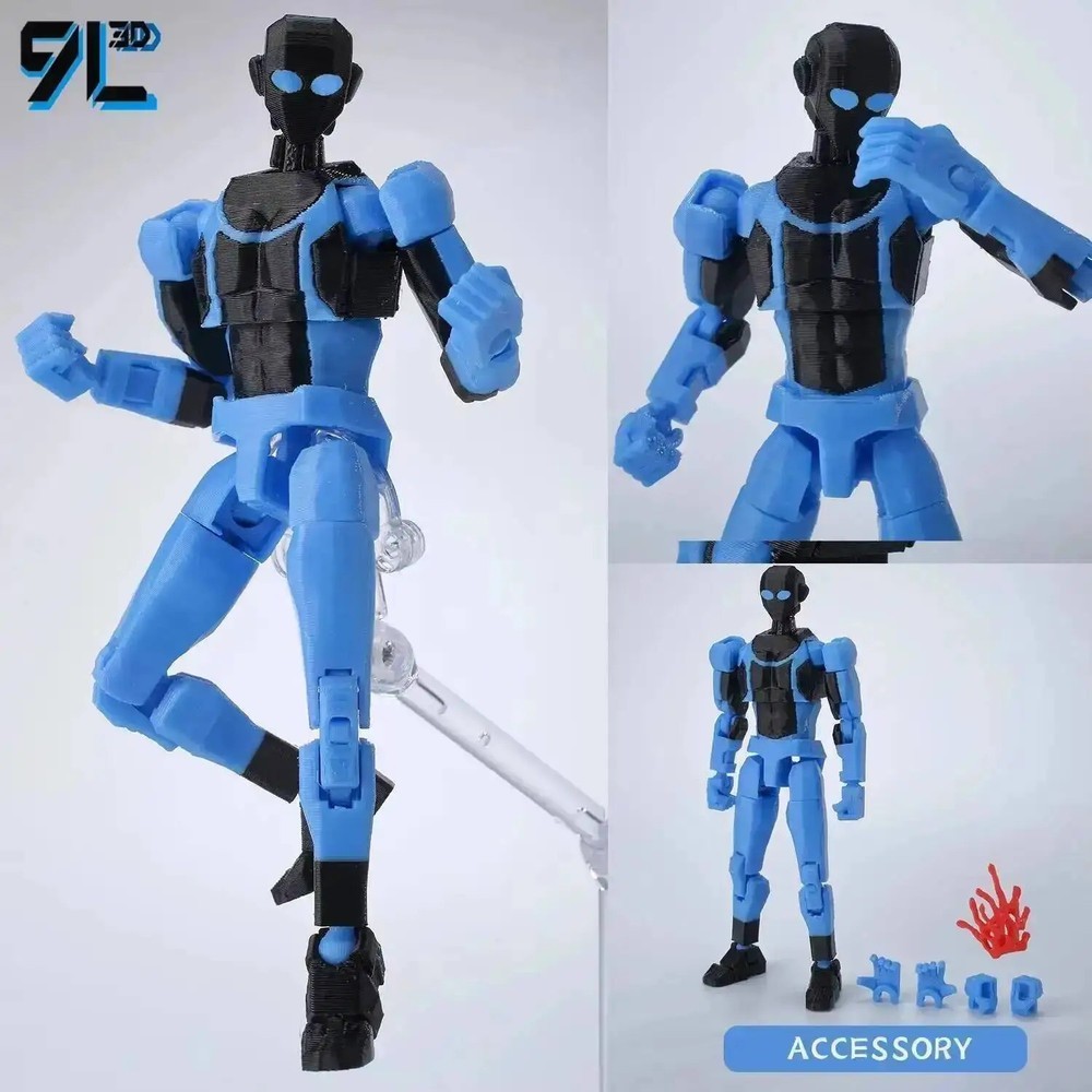 14cm 3D Printed Invincible Superhero Action Figures with Articulatable Limbs