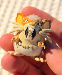 POKEMON ACTION FIGURE TOY 2″ RATICATE TOMY DAMAGED CONDITION