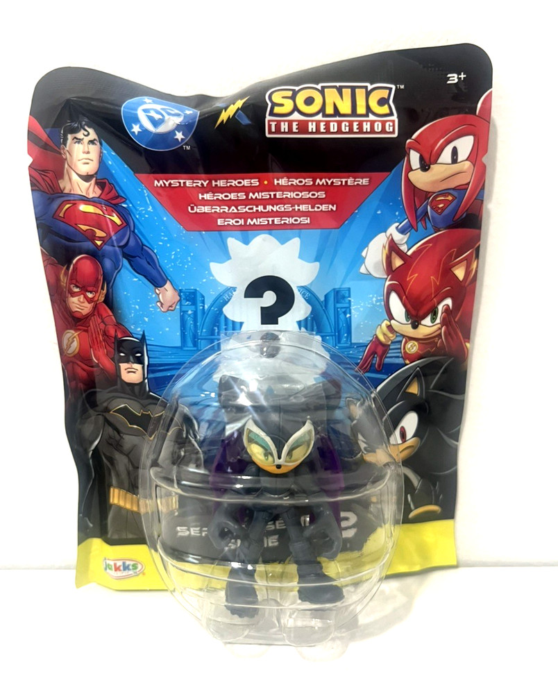 DC SONIC THE HEDGEHOG MYSTERY HEROES SERIES 2 ROUGE AS CATWOMAN 2.5″ FIGURE!!
