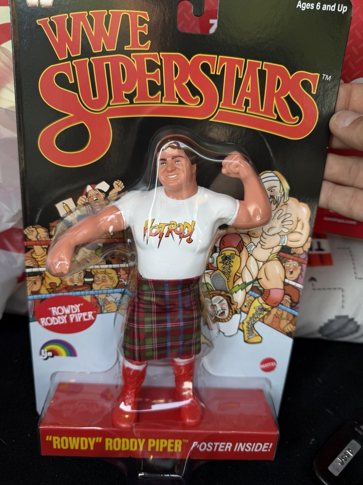 LJN WWE Superstars Rowdy Roddy Piper Black Card Chase Version MOC Mattel 2026