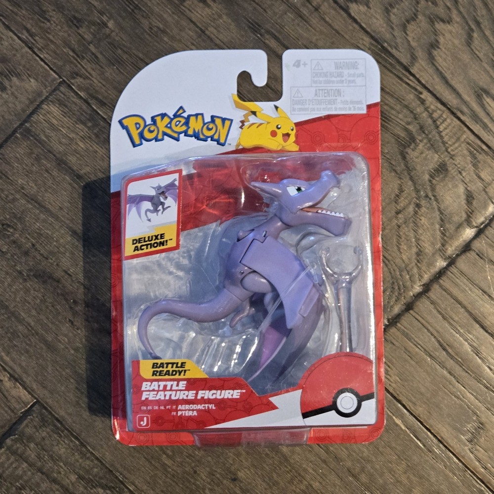 Jazwares Pokemon Battle Feature Figure AERODACTYL 4″ Action Figure NEW 2026