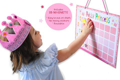 Potty Princess Training Set – Multicolor, 3-Piece Adjustable Set – Magnetic Pott