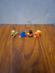 Vintage 1986 Soma Ninja Mini PVC Figures Lot of 4 Clean 3cm Tall