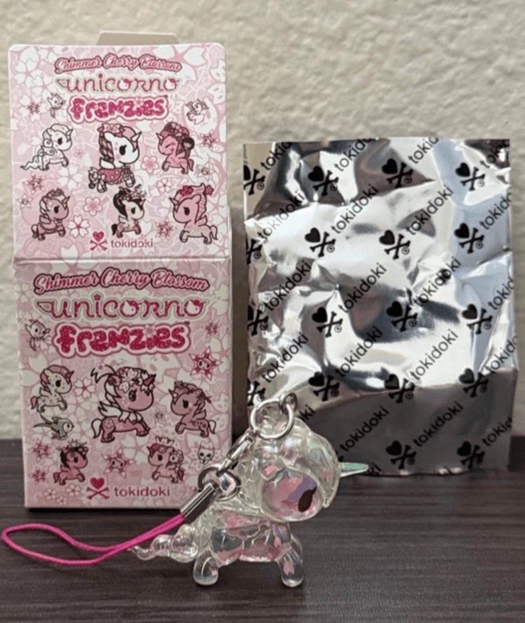 Tokidoki Shimmer Cherry Blossom Unicorno Frenzies Figure Phone Charm – Ethereal