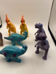 Greenbrier International Dinosaur Lot Of 8 Cartoonish Looking With Big Eyes