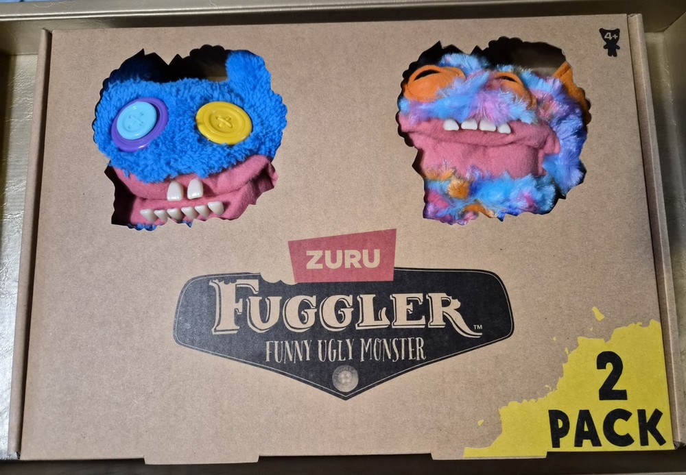 ZURU FUGGLER 2 PACK STINK FACE & GRIN GRIN 9 INCH PLUSH NIB