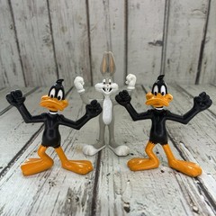 Vintage Bugs Bunny Daffy Duck 1991 PVC Toy Figure 3.5″ Warner Bros. Looney Tunes