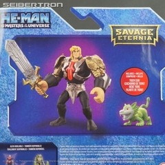 SAVAGE ETERNIA HE-MAN He-Man +CRINGER and Masters of the Universe Action Figure