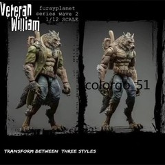 Maestro Union 1/12 Veteran William Werewolf 6” Action Figure Model Collection