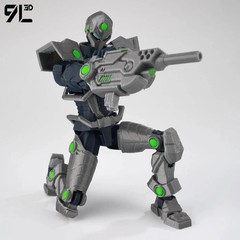 9L3D Tech Jacker Slayer Lucky13 Action Figure Dummy13 Multi-Jointed Collectible