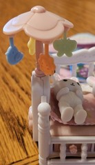 Zuru My Mini Baby(Awake Triplets)Series 1 w/Stroller, Bunny Chairs, Book & More!